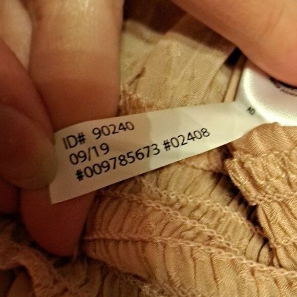 New Express Banded & Flare Long Sleeve Blouse Rose-Colored Size Medium - Picture 12 of 12